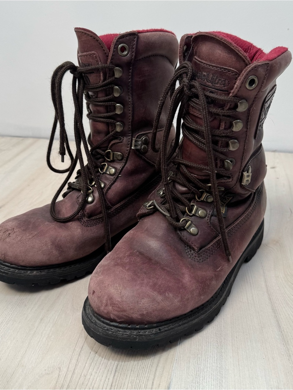 Northlake Goretex Thinsulate Ultra 1000 Burgundy BrownLeather Lace-Up Work Boots